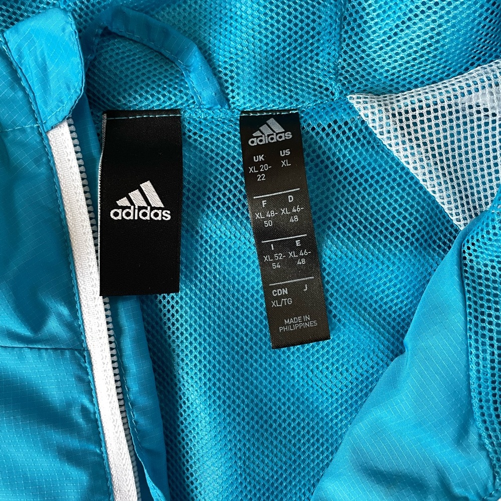 RARE ADIDAS BLUE WINDBREAKER - Picture 4 of 6